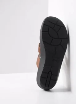 Slippers|Voorjaar/zomer|Wolky Hobie cognac leer