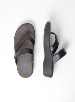 Slippers|Voorjaar/zomer|Wolky Hobie zwart leer