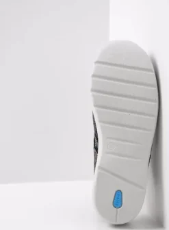 Hielspoor|Slippers|Wolky Holland zwart/blauw suede