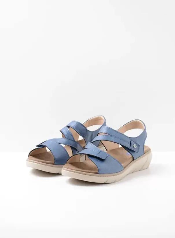 Sandalen|Voorjaar/zomer|Wolky Ikaria blauw leer