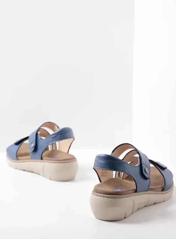Sandalen|Voorjaar/zomer|Wolky Ikaria blauw leer
