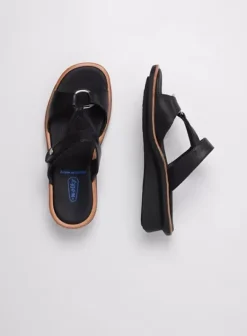 Slippers|Wolky Isa zwart leer