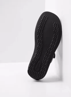 Slippers|Wolky Isa antraciet croco lakleer