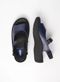 Volle voeten|Sandalen|Wolky Jewel blauw leer