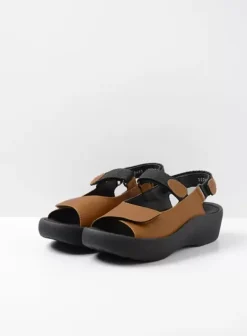 Volle voeten|Sandalen|Wolky Jewel cognac leer