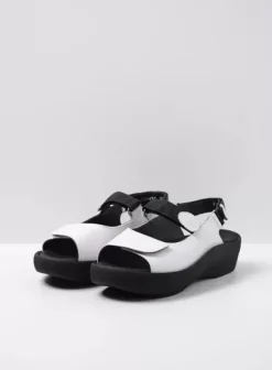 Volle voeten|Sandalen|Wolky Jewel wit leer