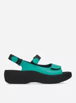 Volle voeten|Sandalen|Wolky Jewel turquoise leer