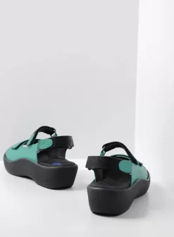 Volle voeten|Sandalen|Wolky Jewel turquoise leer