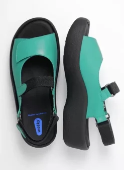 Volle voeten|Sandalen|Wolky Jewel turquoise leer