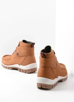 Hielspoor|Veterschoenen|Wolky Jump cognac nubuck