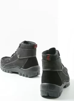 Hielspoor|Veterschoenen|Wolky Jump zwart nubuck