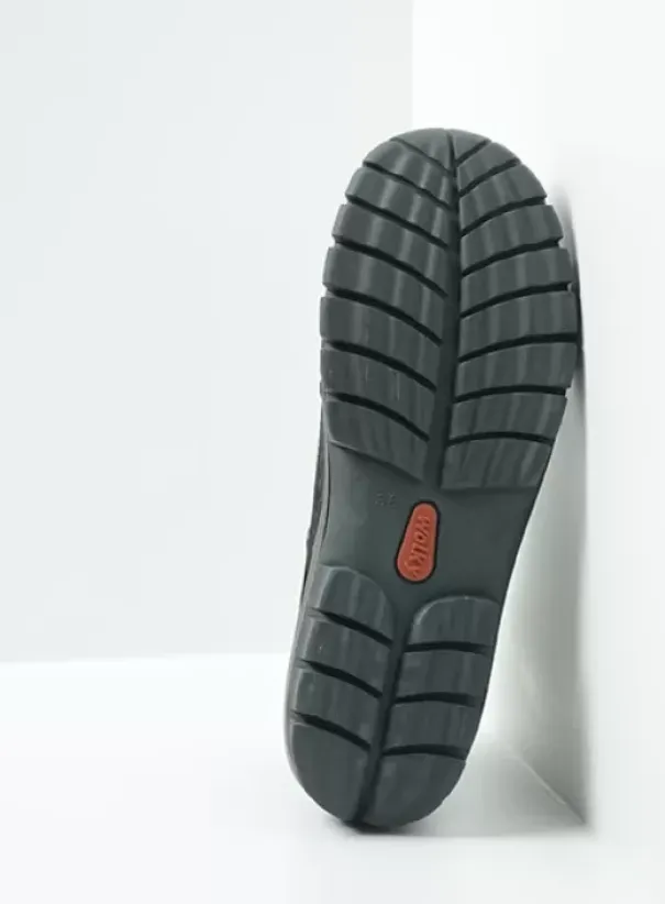 Hielspoor|Veterschoenen|Wolky Jump zwart nubuck