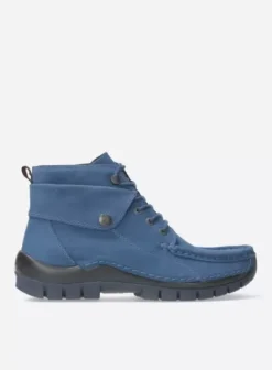 Hielspoor|Veterschoenen|Wolky Jump atlantisch blauw nubuck