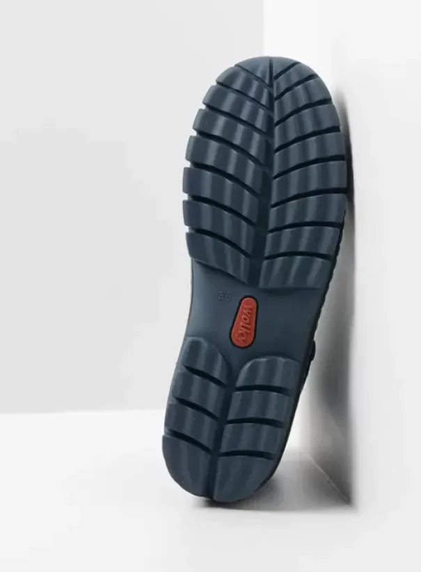Hielspoor|Veterschoenen|Wolky Jump atlantisch blauw nubuck