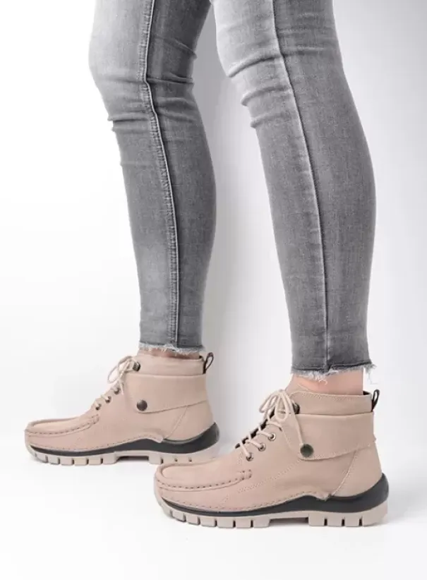 Hielspoor|Veterschoenen|Wolky Jump safari nubuck