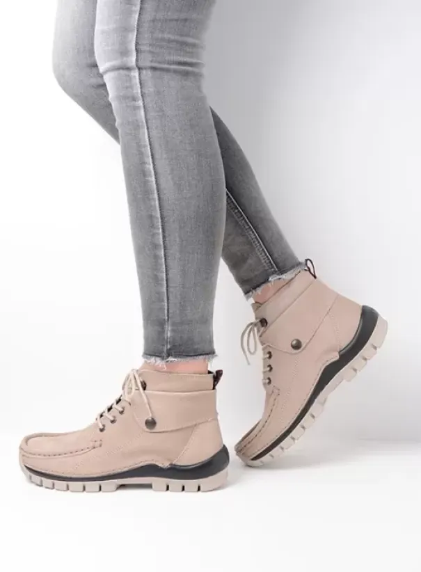 Hielspoor|Veterschoenen|Wolky Jump safari nubuck