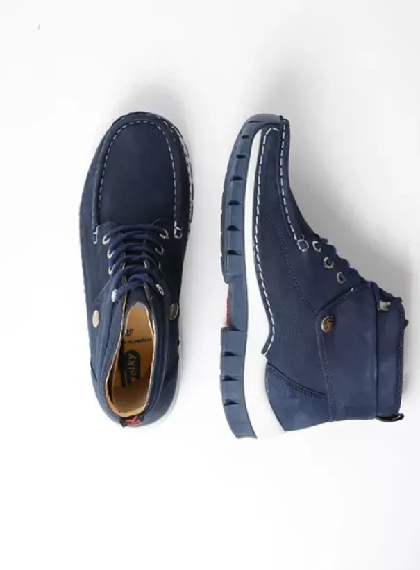 Veterschoenen|Voorjaar/zomer|Wolky Jump Summer denim nubuck