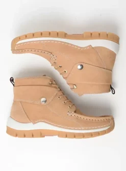 Veterschoenen|Wolky Jump Summer beige nubuck