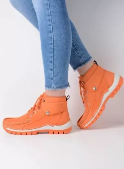 Veterschoenen|Voorjaar/zomer|Wolky Jump Summer oranje nubuck
