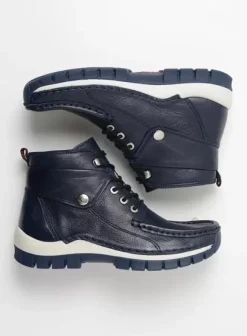 Veterschoenen|Wolky Jump Summer denim leer