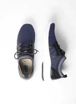 Hallux Valgus|Veterschoenen|Wolky Kalona blauw 3D knitting