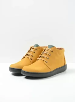 Volle voeten|Veterschoenen|Wolky Kansas Lady XW donker oker nubuck
