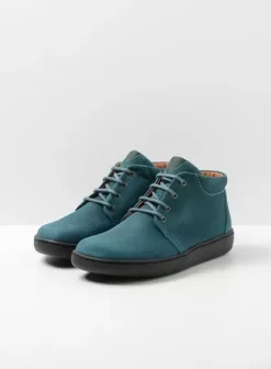 Volle voeten|Veterschoenen|Wolky Kansas Lady XW petrol nubuck