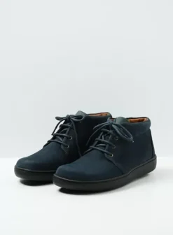 Veterschoenen|Nette schoenen heren|Wolky Kansas Men blauw nubuck