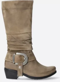 Laarzen|Wolky La Banda taupe suede