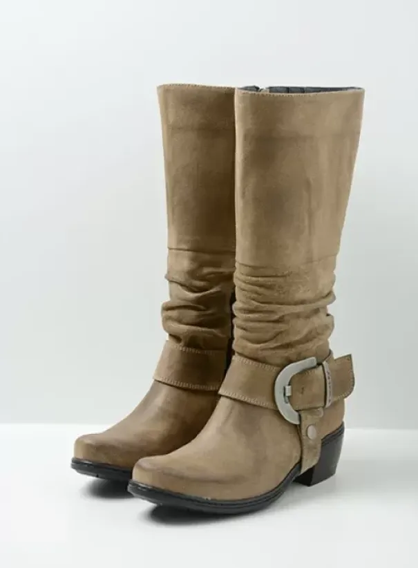 Laarzen|Wolky La Banda taupe suede