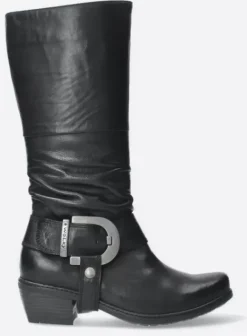 Laarzen|Wolky La Banda zwart leer