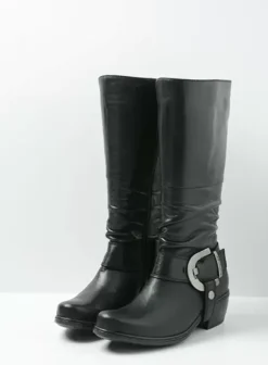 Laarzen|Wolky La Banda zwart leer