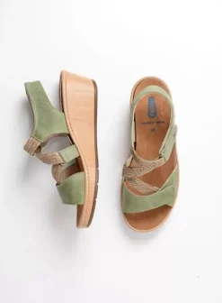 Voorjaar/zomer|Wolky La Jolla olijfgroen leer