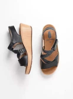 Voorjaar/zomer|Wolky La Jolla zwart leer