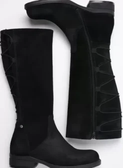 Hielspoor|Laarzen|Wolky Longview zwart suede