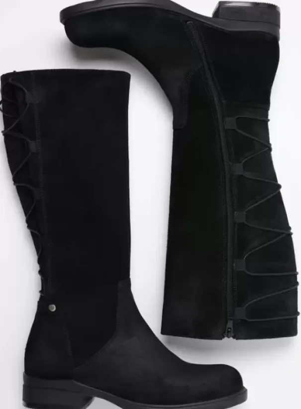 Hielspoor|Laarzen|Wolky Longview zwart suede