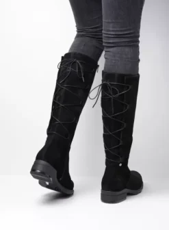 Hielspoor|Laarzen|Wolky Longview zwart suede