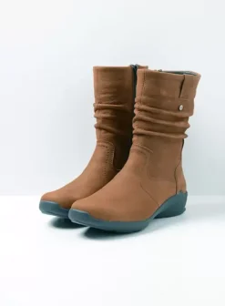 Laarzen|Wolky Luna cognac nubuck