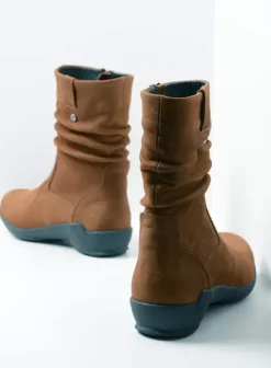 Laarzen|Wolky Luna cognac nubuck