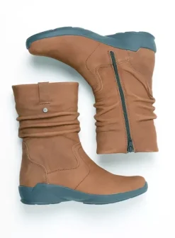 Laarzen|Wolky Luna cognac nubuck