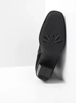 Enkellaarsjes|Laarzen|Wolky Mallow zwart suede