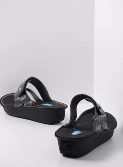 Slippers|Voorjaar/zomer|Wolky Martinique antraciet crocolook lakleer