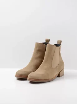 Enkellaarsjes|Wolky Masala taupe suede