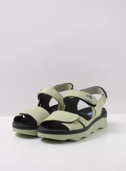 Sandalen|Voorjaar/zomer|Wolky Medusa lichtgroen nubuck