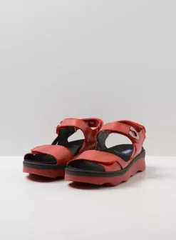 Sandalen|Wolky Medusa rood leer