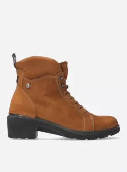 Hielspoor|Biker boots|Wolky Midi cognac nubuck