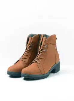 Hielspoor|Biker boots|Wolky Midi cognac nubuck