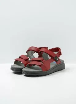 Sandalen|Voorjaar/zomer|Wolky Mile rood leer
