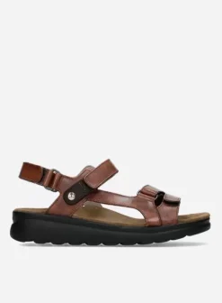 Sandalen|Wolky Mile cognac leer