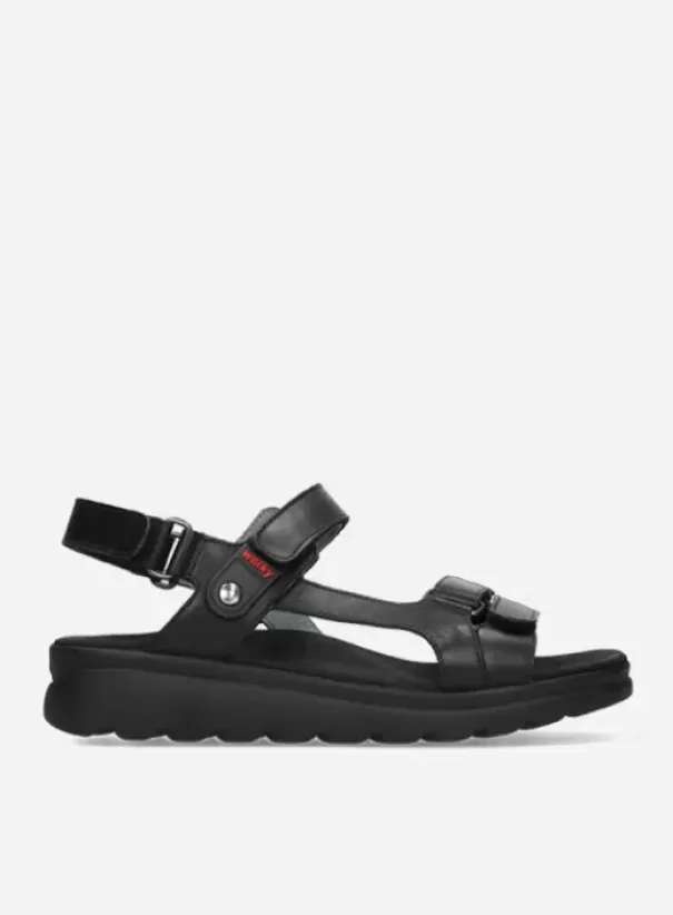 Sandalen|Voorjaar/zomer|Wolky Mile zwart leer